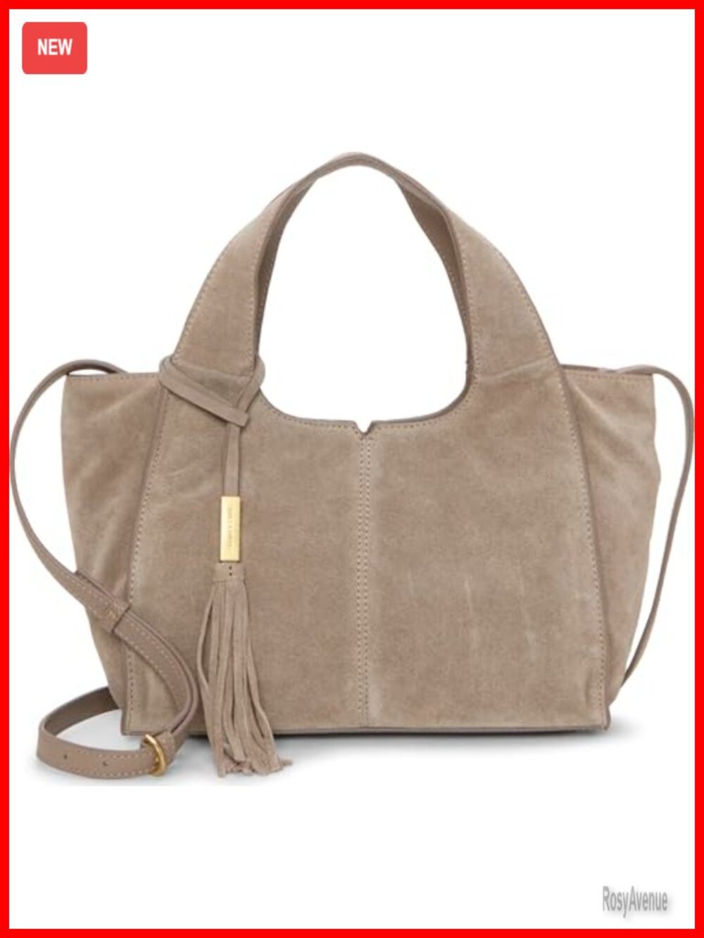 Vince Camuto Aleah Satchel Handbag Zip Closure Women's